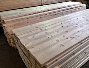 45 mm x 195 mm x 3000 mm KD S4S  European spruce Lumber