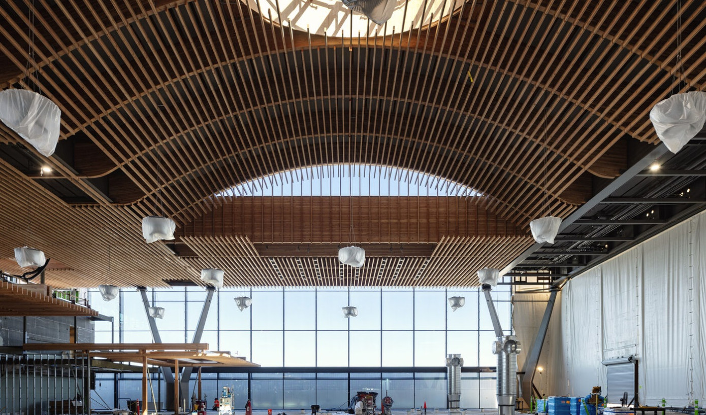 Portland International Airport opens new main terminal made from local wood