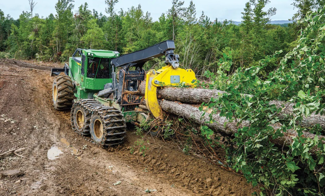 John Deere introduces new 768L–II bogie skidder