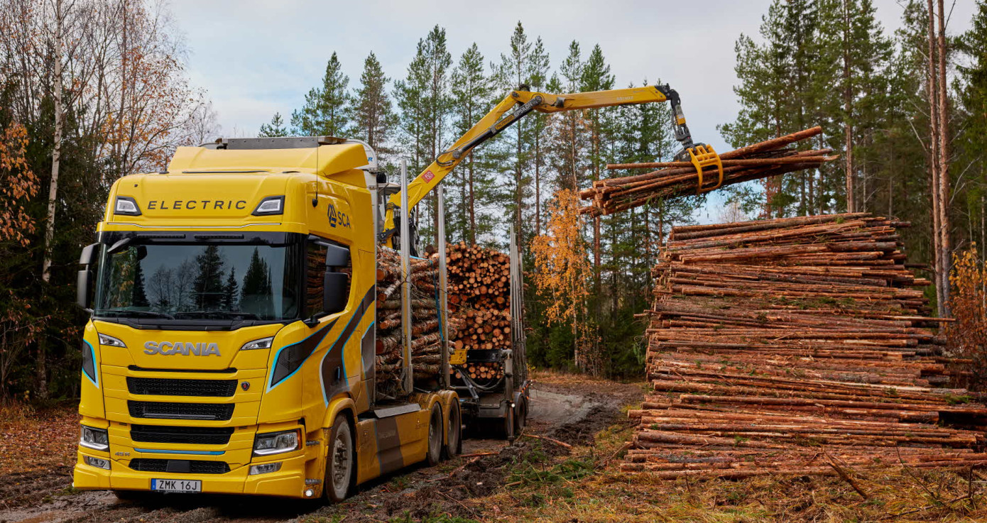 SCA"s new electric timber truck begins operation