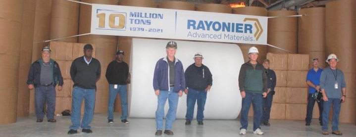 Rayonier Advanced Materials" Fernandina plant marks 10 million ton milestone