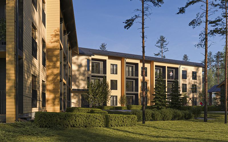 Lumo wooden apartment buildings to be completed in Espoo, Finland