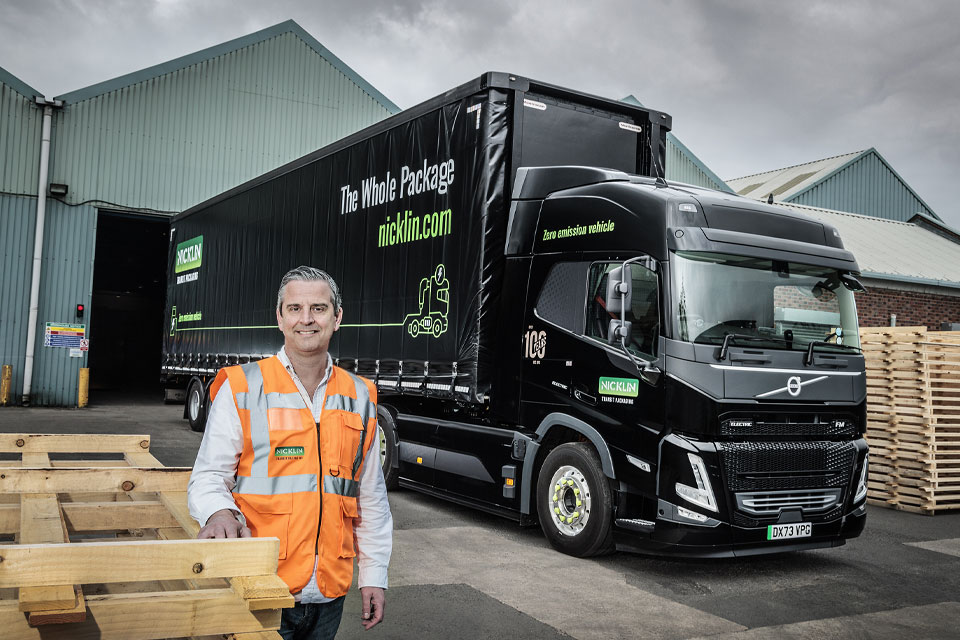 Nicklin Transit Packaging invests in its first electric articulated truck