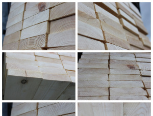 25 mm x 100 mm x 5700 mm KD R/S Heat Treated Spruce-Pine (S-P) Lumber