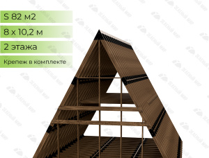 Timber frame house Spruce-Pine (S-P) 150 m<sup>2</sup>