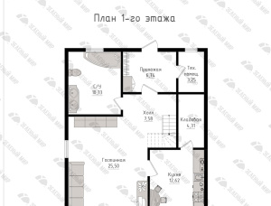 Timber frame house Spruce-Pine (S-P) 150 m<sup>2</sup>