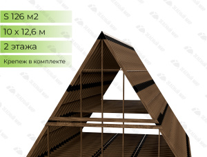 Timber frame house Spruce-Pine (S-P) 220 m<sup>2</sup>