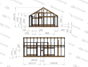 Timber frame house Spruce-Pine (S-P) 76 m<sup>2</sup>