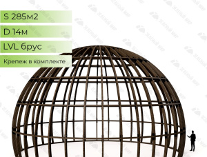 Каркасный дом Ель-Сосна (S-P) 285 м<sup>2</sup>