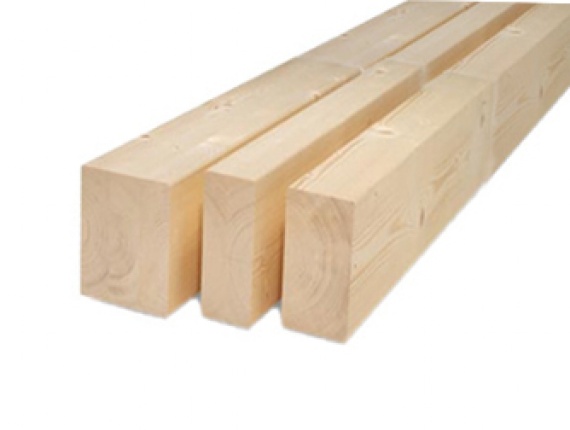 Structural timber, finger joined timber (KVH) 120 mm x 120 mm x 13 m