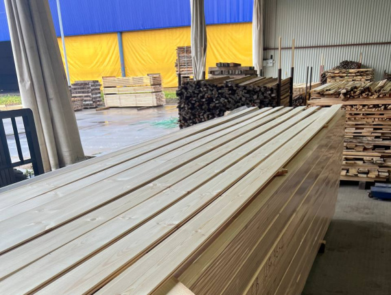 KD European spruce Lining board 13 mm x 96 mm x 4000 mm